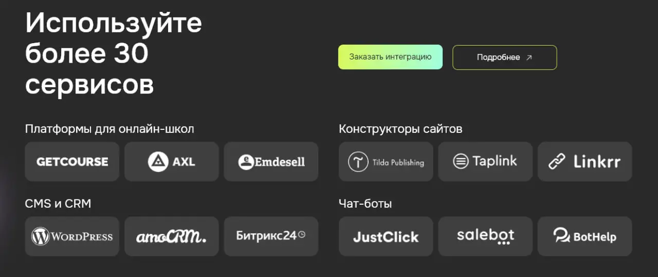 Продамус интеграция